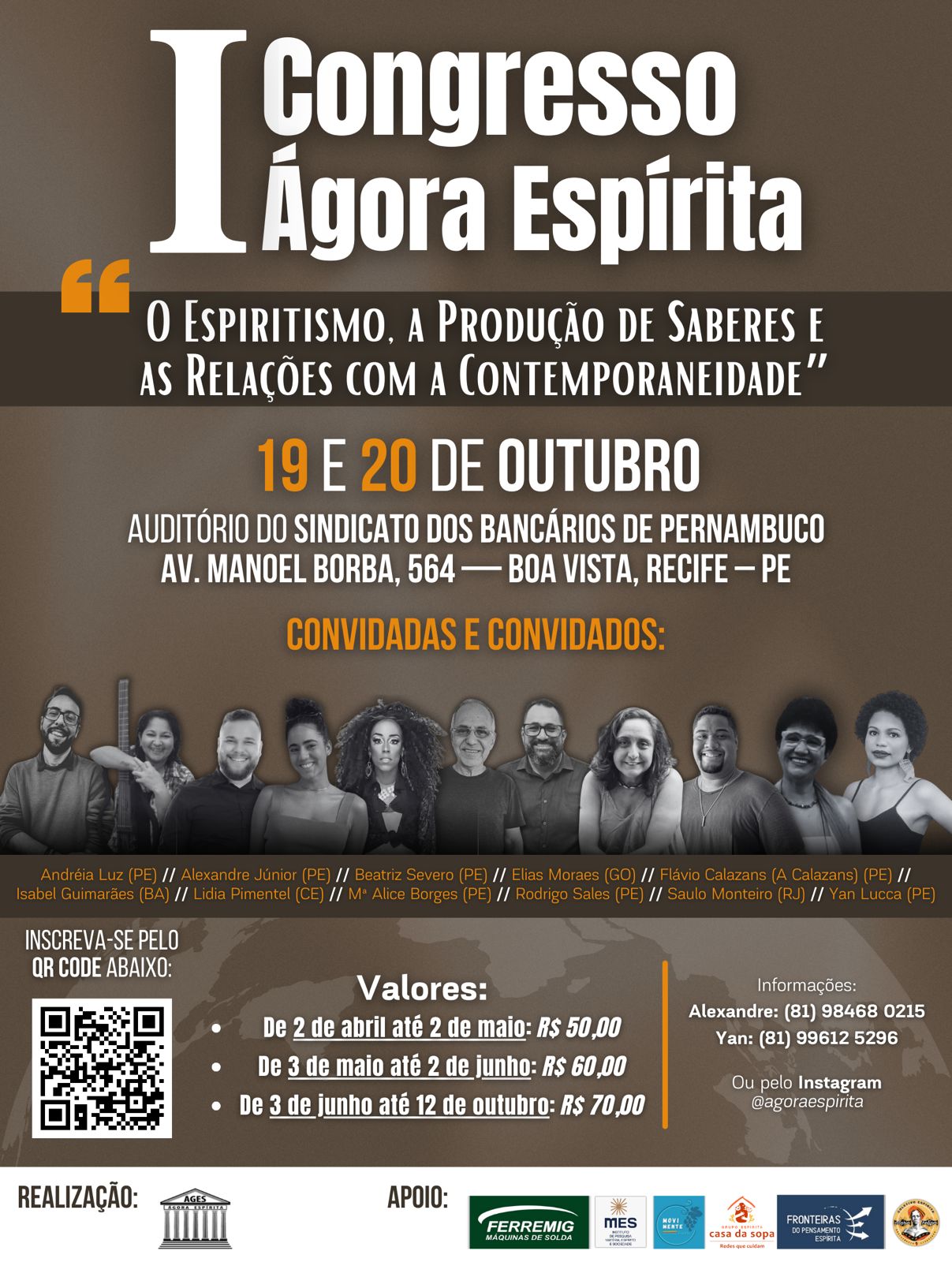 cartaz 1 congresso agora espirita